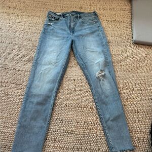 GAP Light Blue Distressed Skinny Jeans